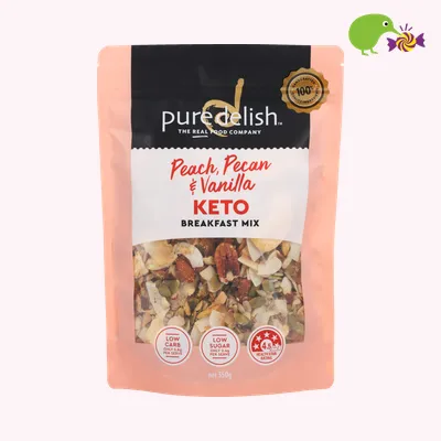Pure Delish Peach Pecan & Vanilla Keto Breakfast Mix