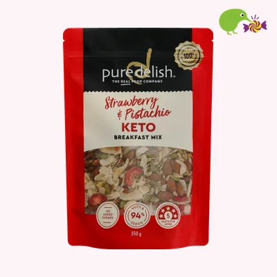 Pure Delish Strawberry & Pistachio Keto Breakfast Mix