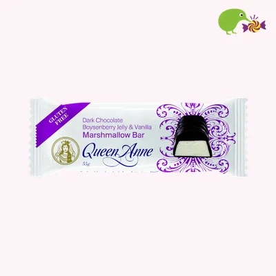 Queen Anne Dark Chocolate Boysenberry Jelly & Vanilla Marshmallow Bar