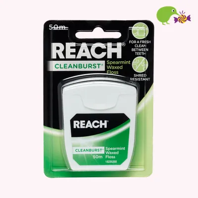 Reach Cleanburst Spearmint Waxed Dental Floss