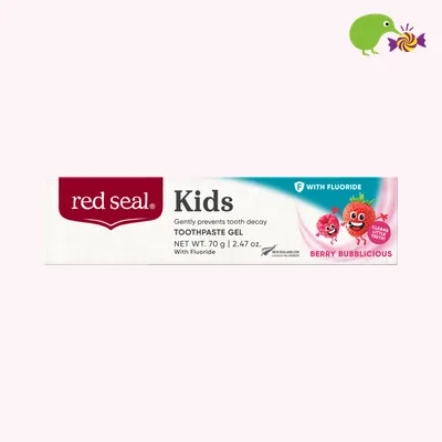 Red Seal Kids Berry Bubblicious With Fluoride Toothpaste Gel