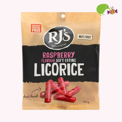 RJ's Raspberry Flavour Soft Eating Licorice