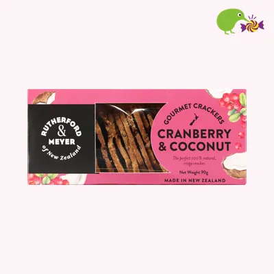 Rutherford & Meyer Cranberry & Coconut Gourmet Crackers