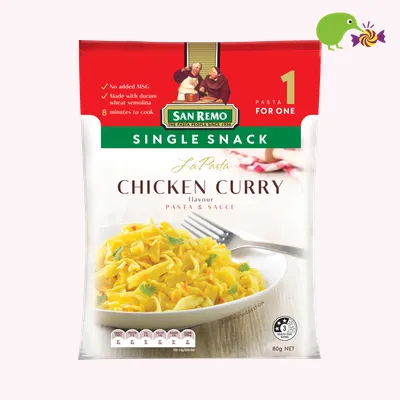 San Remo La Pasta Chicken Curry Pasta & Sauce Single Snack