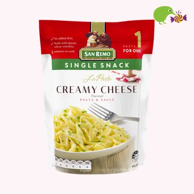 San Remo La Pasta Creamy Cheese Pasta & Sauce Single Snack