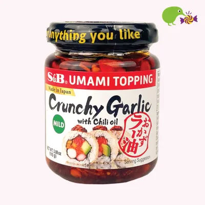 S&B Mild Crunchy Garlic With Chilli Oil Umami Topping