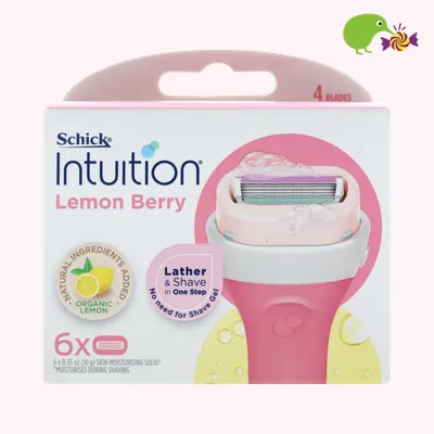Schick Intuition Lemon Berry Razor Blades