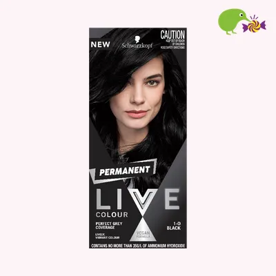 Schwarzkopf Live 1.0 Black Permanent Hair Colour