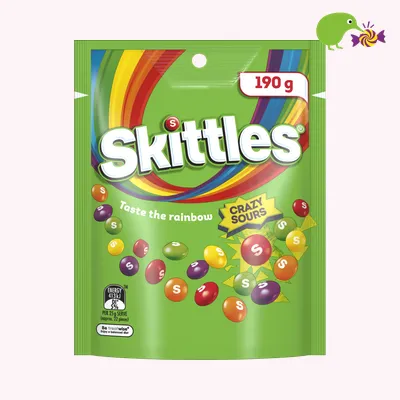 Skittles Sours Chewy Lollies Bag