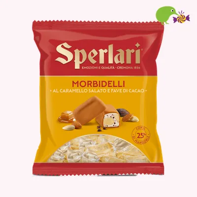 Sperlari Soft Nougat Bites with Salted Caramel Dore Coating