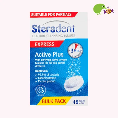 Steradent Express Active Plus Denture Cleansing Tablets