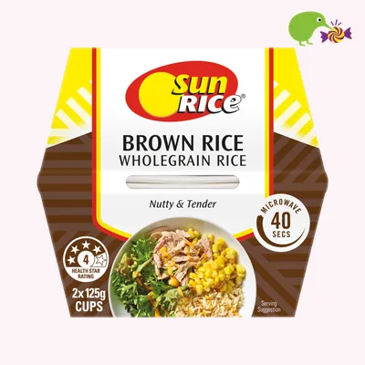 SunRice Wholegrain Brown Rice Cups