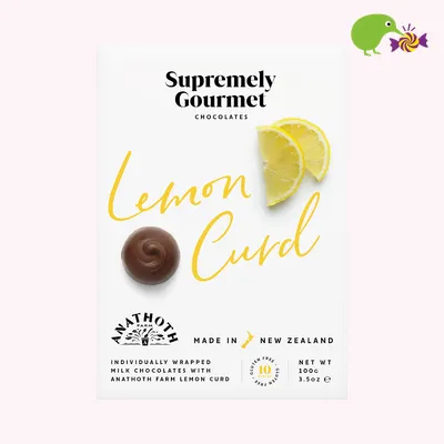 Supremely Gourmet Lemon Curd Milk Chocolates Box
