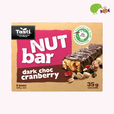 Tasti Dark Choc Cranberry Nut Bar