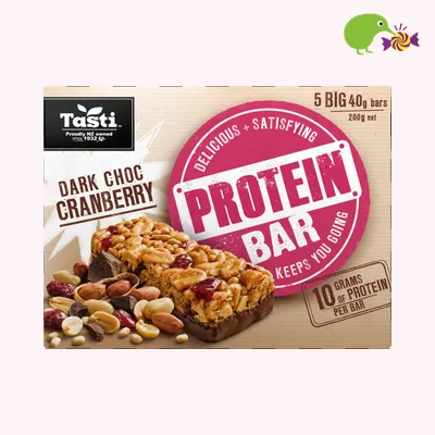 Tasti Dark Choc Cranberry Protein Bars