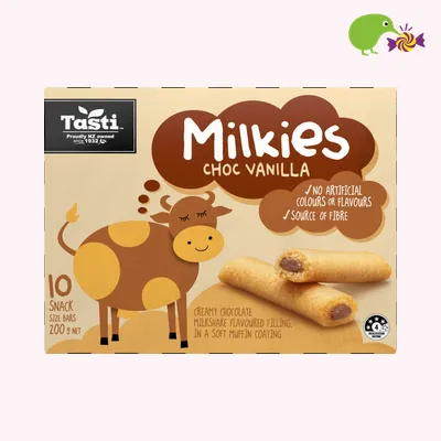 Tasti Milkies Choc Vanilla Snack Size Bars
