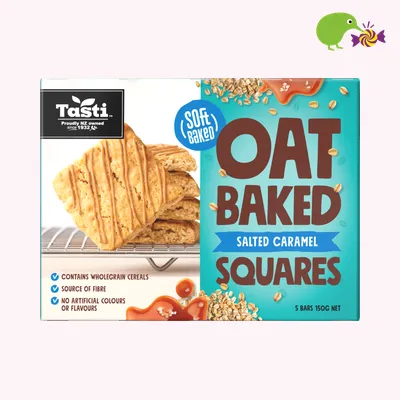 Tasti Salted Caramel Oat Baked Squares