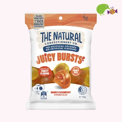 The Natural Confectionery Co. Orange & Passionfruit Juicy Bursts