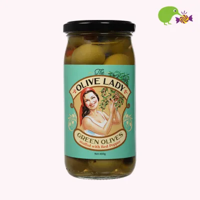 The Olive Lady Green Stuffed Olives With Peppers