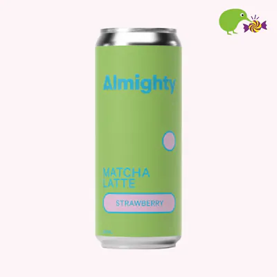Almighty Strawberry Matcha Latte Beverage