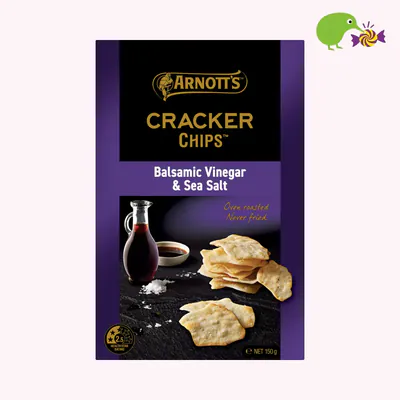 Arnott's Cracker Chips Balsamic Vinegar & Sea Salt Cracker Chips