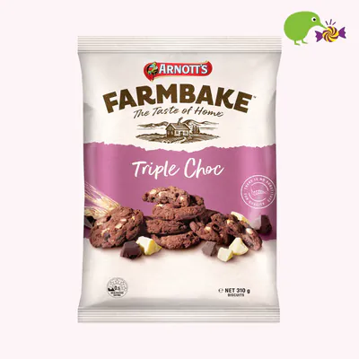 Arnott's Farmbake Triple Choc Biscuits