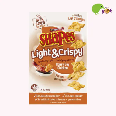 Arnott's Shapes Light & Crispy Honey Soy Chicken Snacks