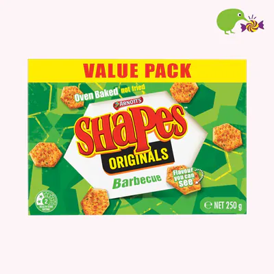 Arnott's Shapes Originals Barbecue Crackers