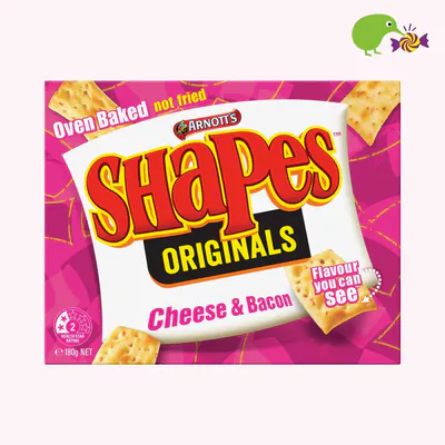 Arnott's Shapes Originals Cheese & Bacon Crackers