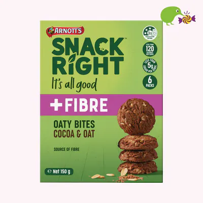 Arnott's Snack Right Cocoa & Oat Oaty Bites Biscuits