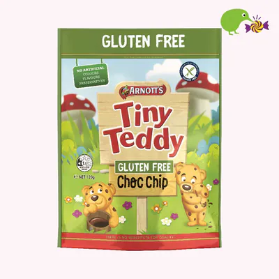 Arnott's Tiny Teddy Gluten Free Choc Chip Biscuits