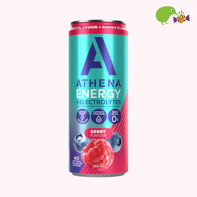 Athena Berry Flavour Energy + Electrolytes Energy Drink