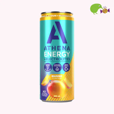 Athena Mango Flavour Energy + Electrolytes Energy Drink
