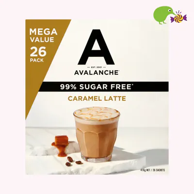 Avalanche 99% Sugar Free Caramel Latte Coffee Sachets