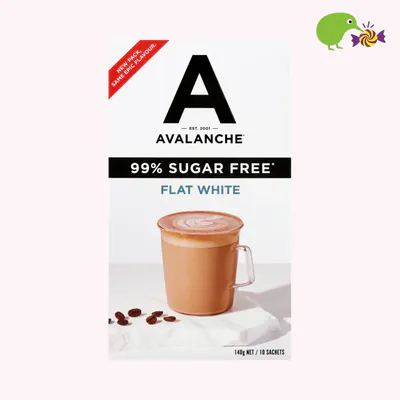 Avalanche 99% Sugar Free Flat White Coffee Sticks