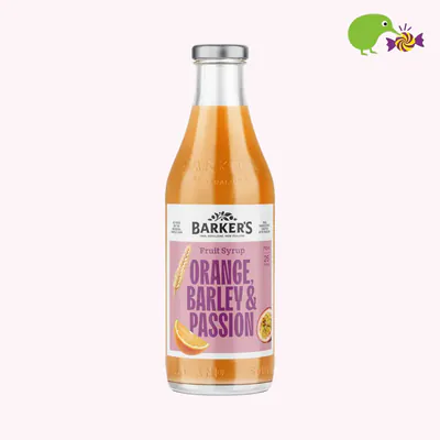 Barker's Orange Barley & Passion Fruit Syrup