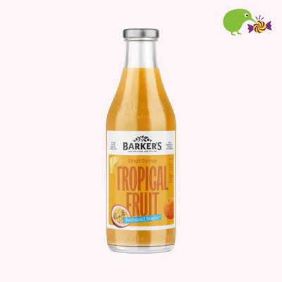Barker's Tropical Reduced Sugar Fruit Syrup