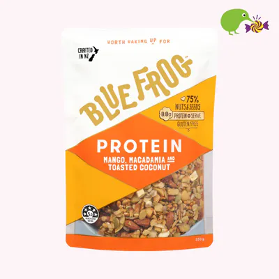Blue Frog Protein Mango Macadamia & Toasted Coconut Granola