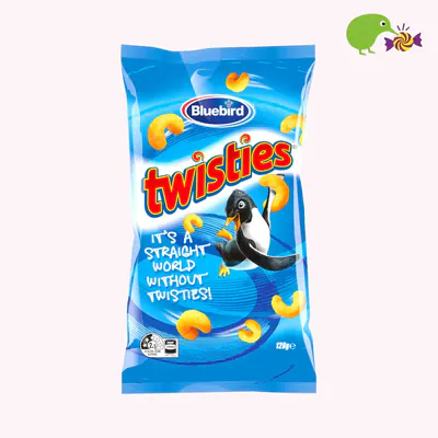 Bluebird Twisties Cheese Corn Snacks