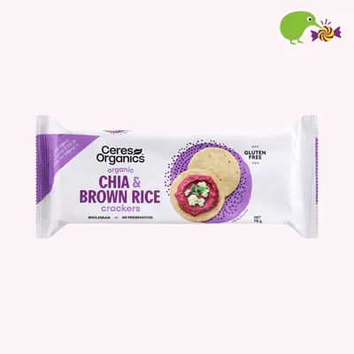 Ceres Organics Organic Chia Brown Rice Crackers