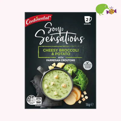 Continental Sensations Cheesy Broccoli & Potato With Parmesan Croutons Soup