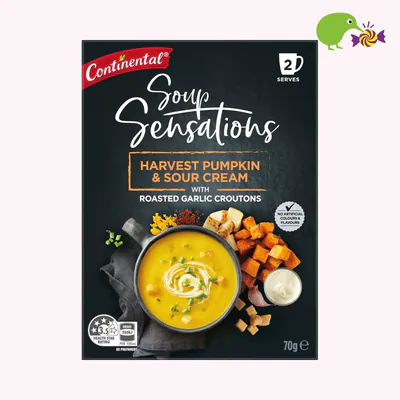 Continental Sensations Harvest Pumpkin & Sour Cream With Roasted Garlic Croutons Soup