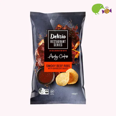 Delisio Restaurant Series Smokey Beef Ribs Potato Chips