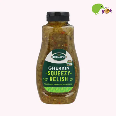 Delmaine Gherkin Squeezy Relish