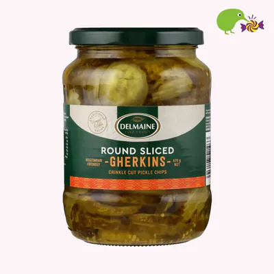 Delmaine Round Sliced Gherkins