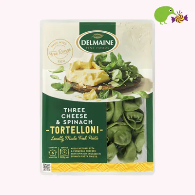 Delmaine Three Cheese & Spinach Tortellini