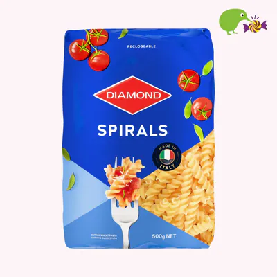Diamond Spirals Pasta