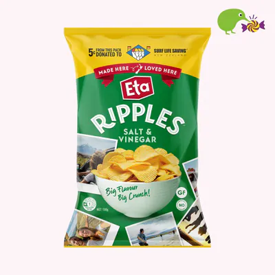 Eta Ripple Cut Salt & Vinegar Potato Chips