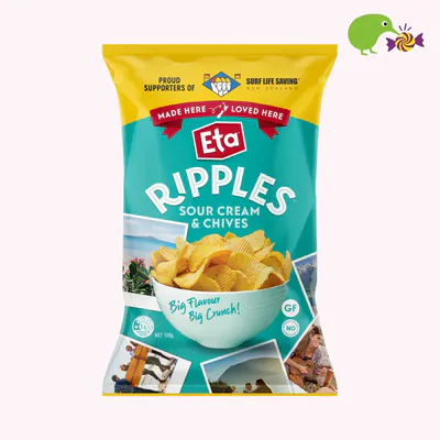Eta Ripple Cut Sour Cream & Chives Potato Chips