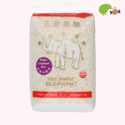 Five Stars Elephant White Glutinous Rice